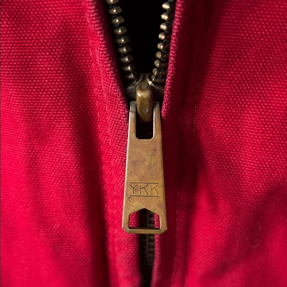 Vintage Berne Apparel Red Canvas Work Bomber Jacket - Picture 3 of 13